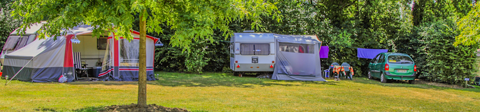 emplacement Privilège avec caravanes au camping La Bretonnière en Vendée
